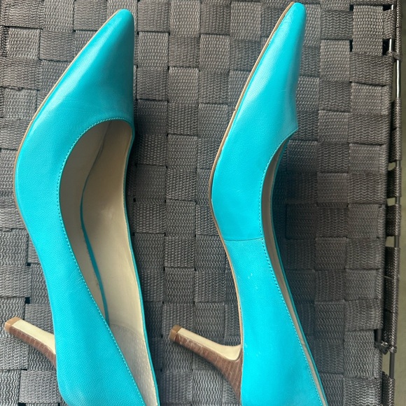 Nine West Turquoise Heels - Picture 4 of 5